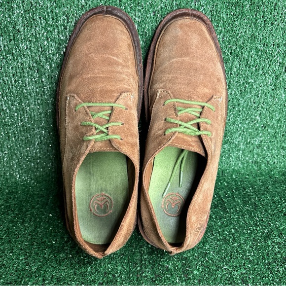 Ocean Minded‎ Mens 9.5 Brown Hemp Suede Hobo Low Top Chukka Beach Shoes
